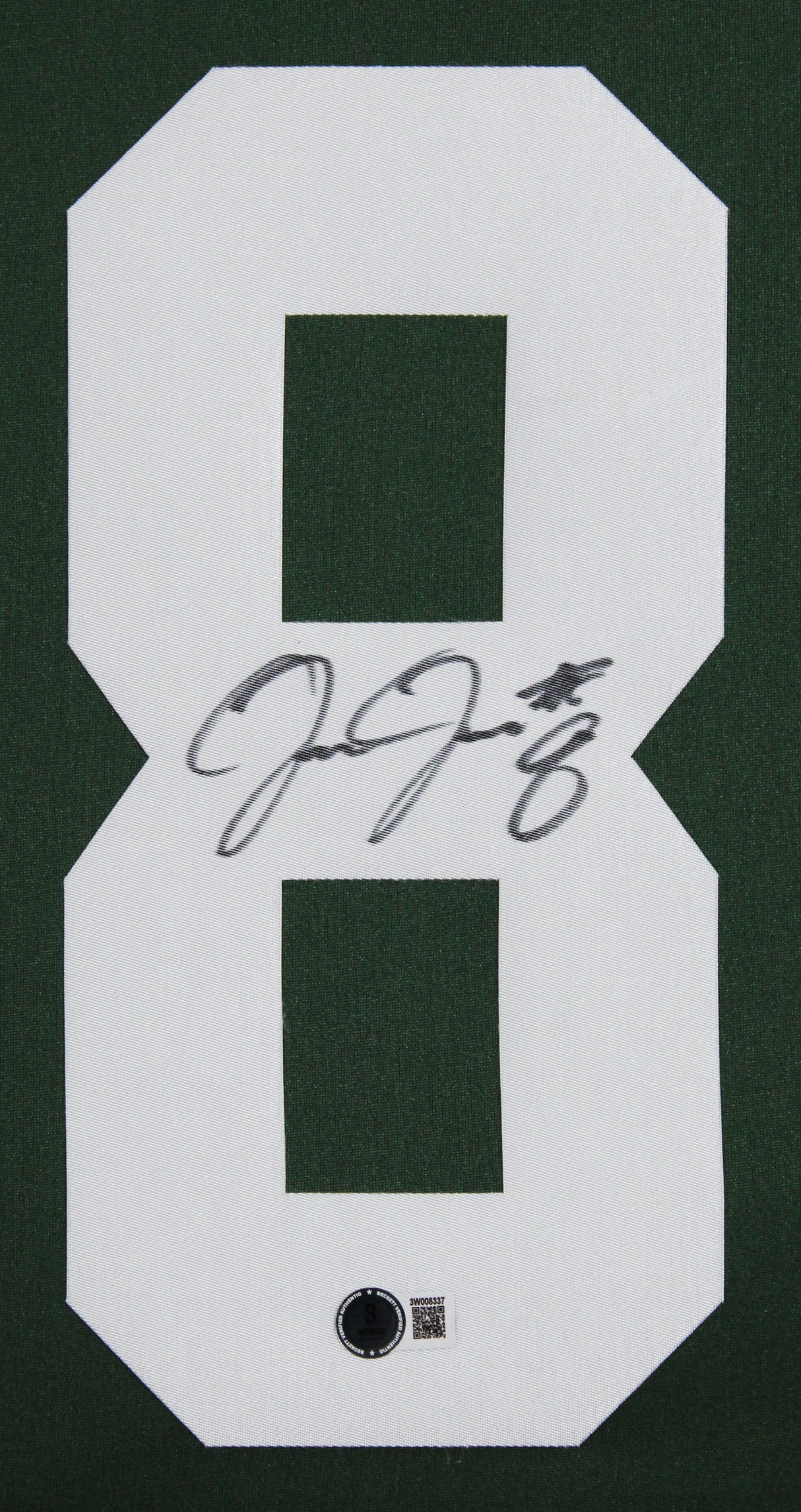 Packers Josh Jacobs Authentic Signed Green Nike Game Framed Jersey BAS Witnessed