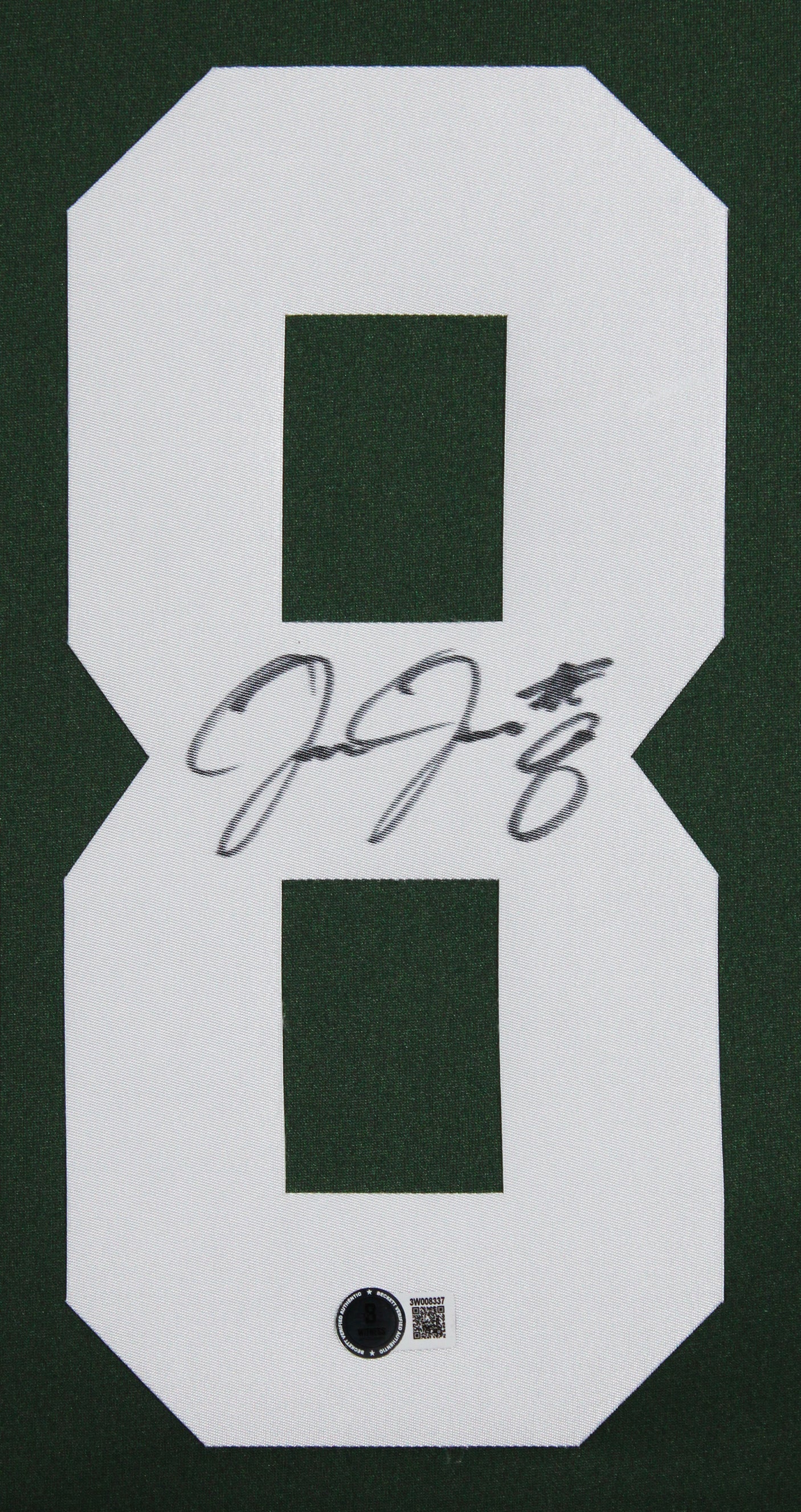 Packers Josh Jacobs Authentic Signed Green Nike Game Framed Jersey BAS Witnessed