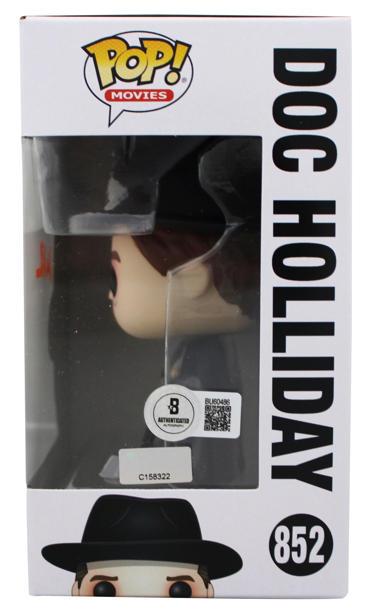 Val Kilmer Tombstone Signed Doc Holliday #852 Funko Pop Figure BAS #BU60486