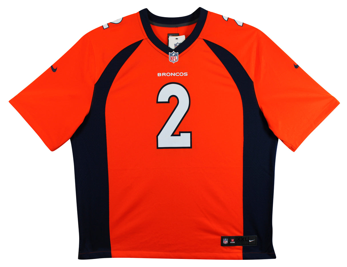 Broncos Patrick Surtain II Authentic Signed Orange Nike Game Jersey BAS Witness