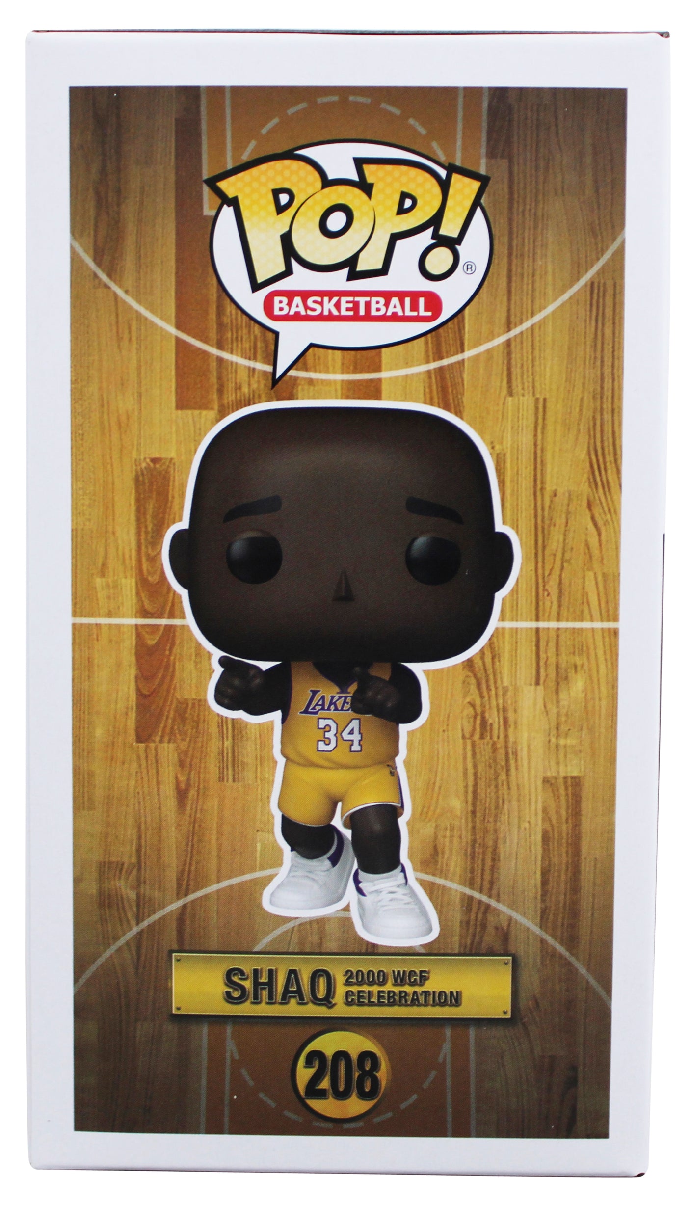 Lakers Shaquille O'Neal Signed #208 Funko Pop Vinyl Figure BAS Witness #3W386155