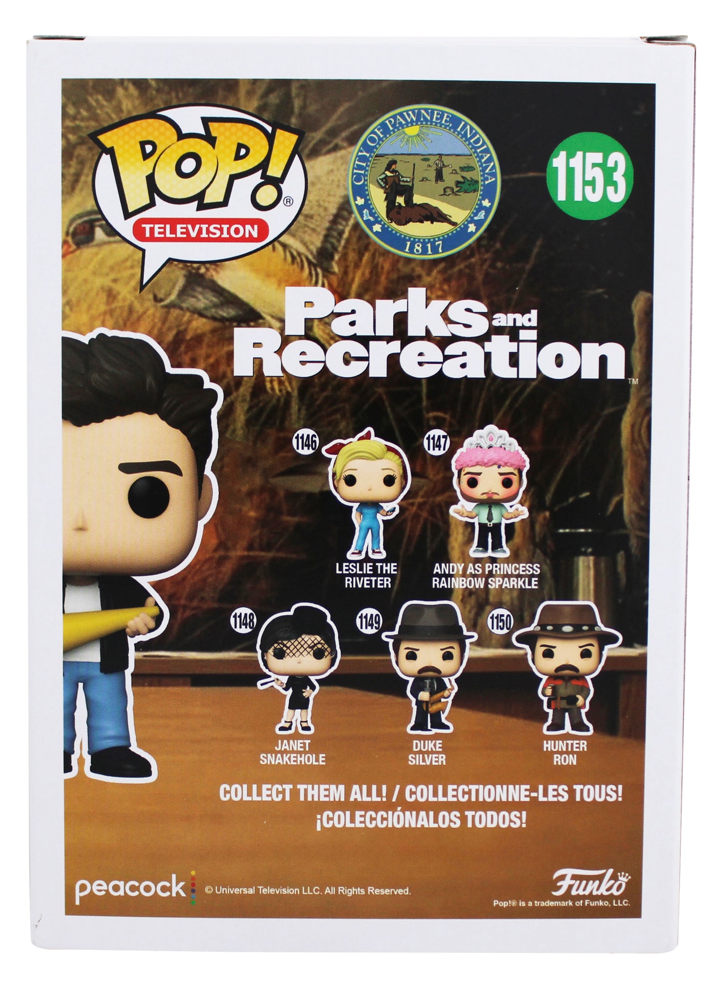 Adam Scott Parks & Recreation Signed Ben #1153 Funko Pop Figure JSA #CH64141