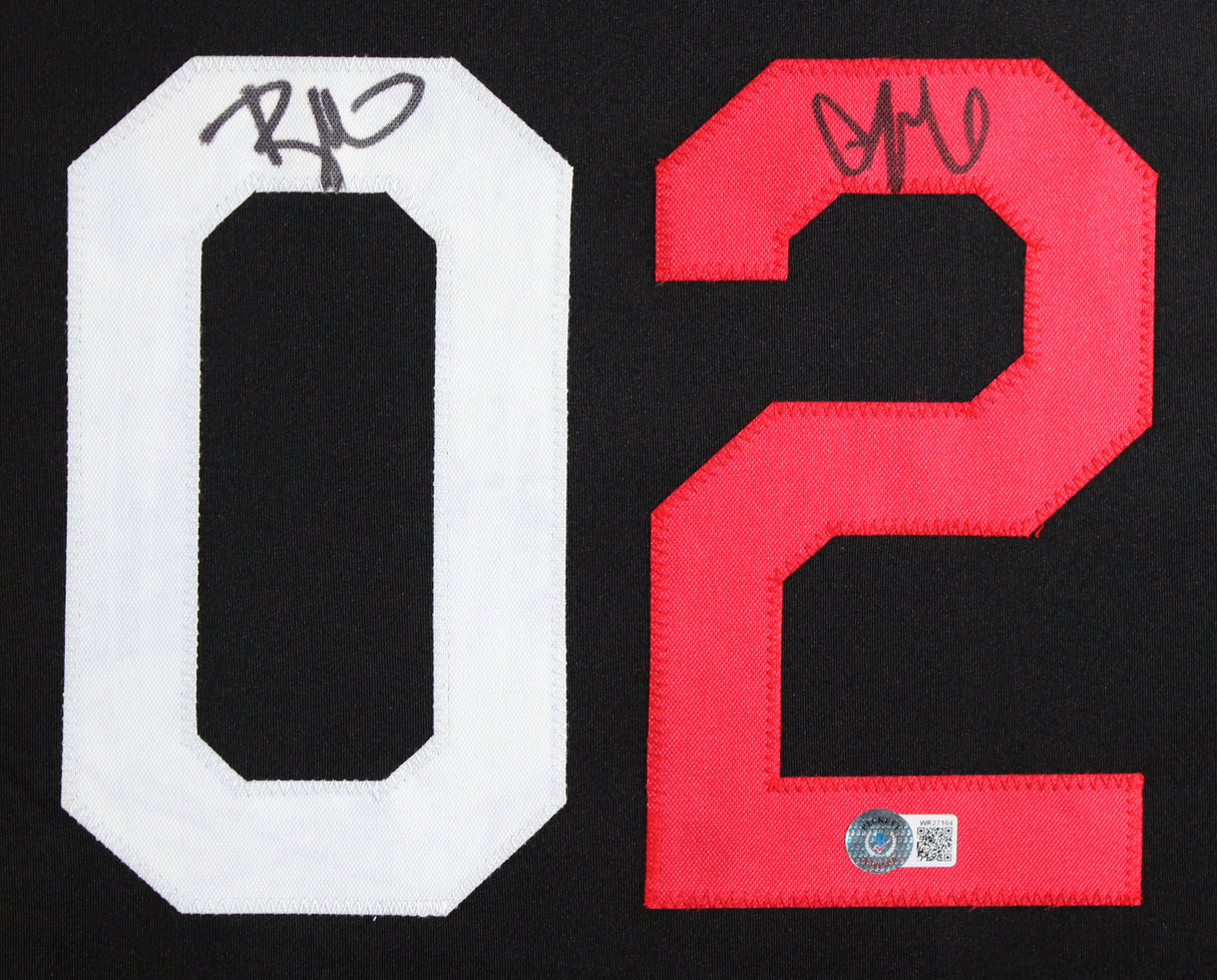 WWE Nikki Bella & Bri Bella Signed Black Pro Style Framed Jersey BAS W #WR27164