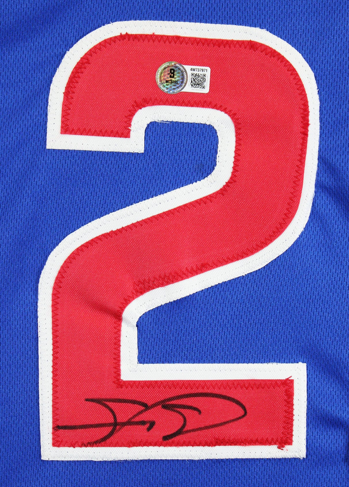 Sammy Sosa Authentic Signed Blue Pro Style Jersey Autographed BAS Witnessed 3