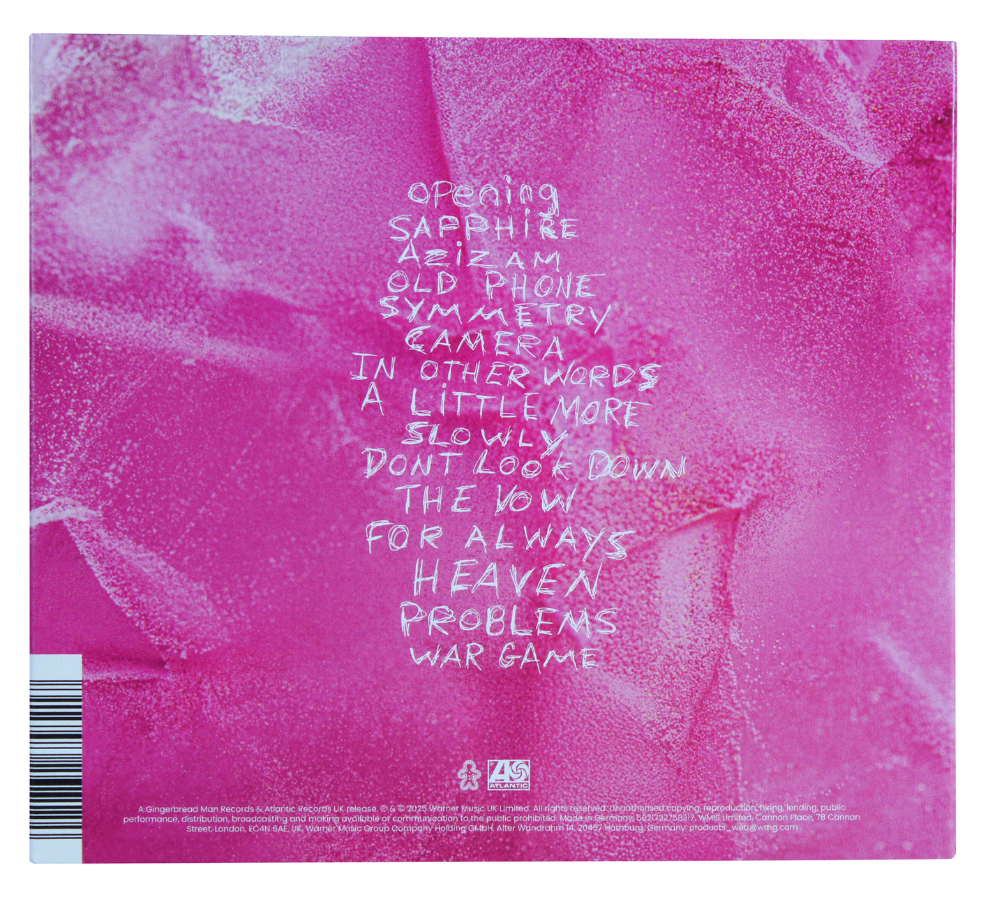 Ed Sheeran Authentic Signed Play Cd Insert W/ Disk Autographed BAS