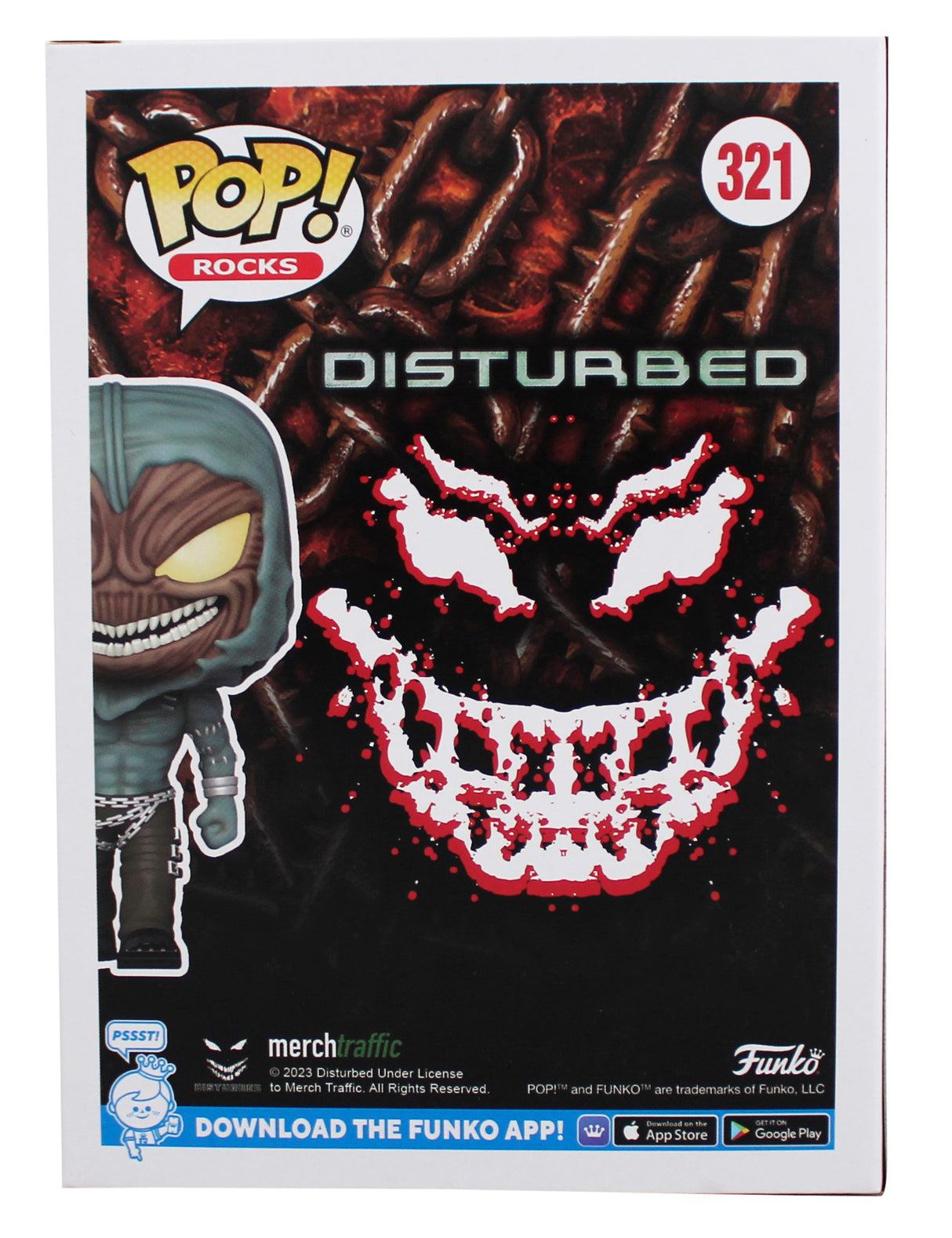 David Draiman Disturbed Authentic Signed The Guy #321 Funko Pop Vinyl Figure JSA