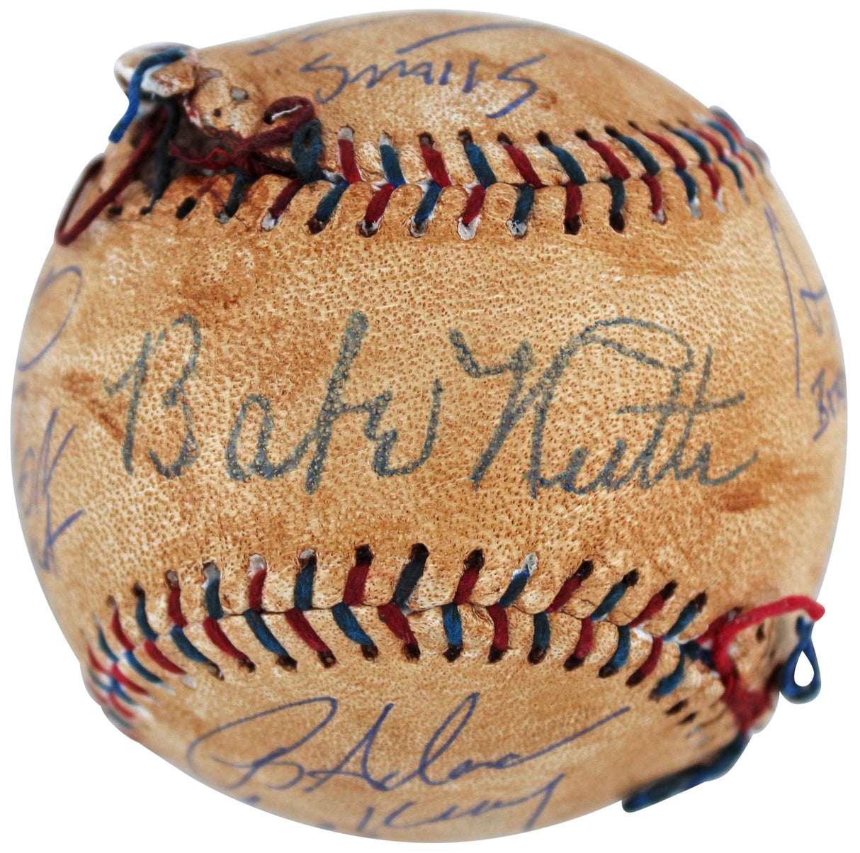 Sandlot (8) Guiry, Leopardi, Renna +5 Signed Chewed Baseball w/ Case BAS