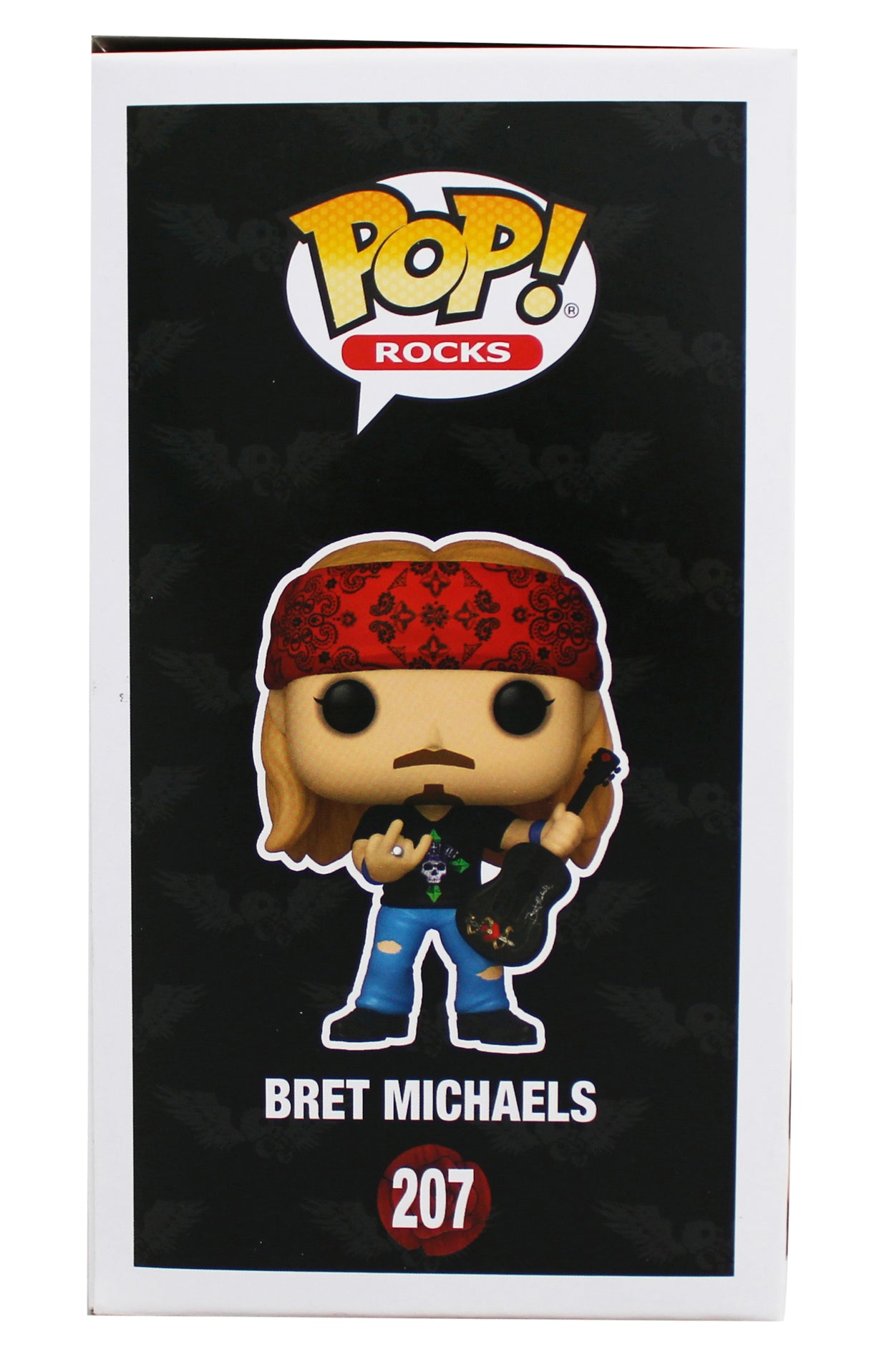 Bret Michaels Poison Authentic Signed Bret Michaels #207 Funko Pop Figure JSA