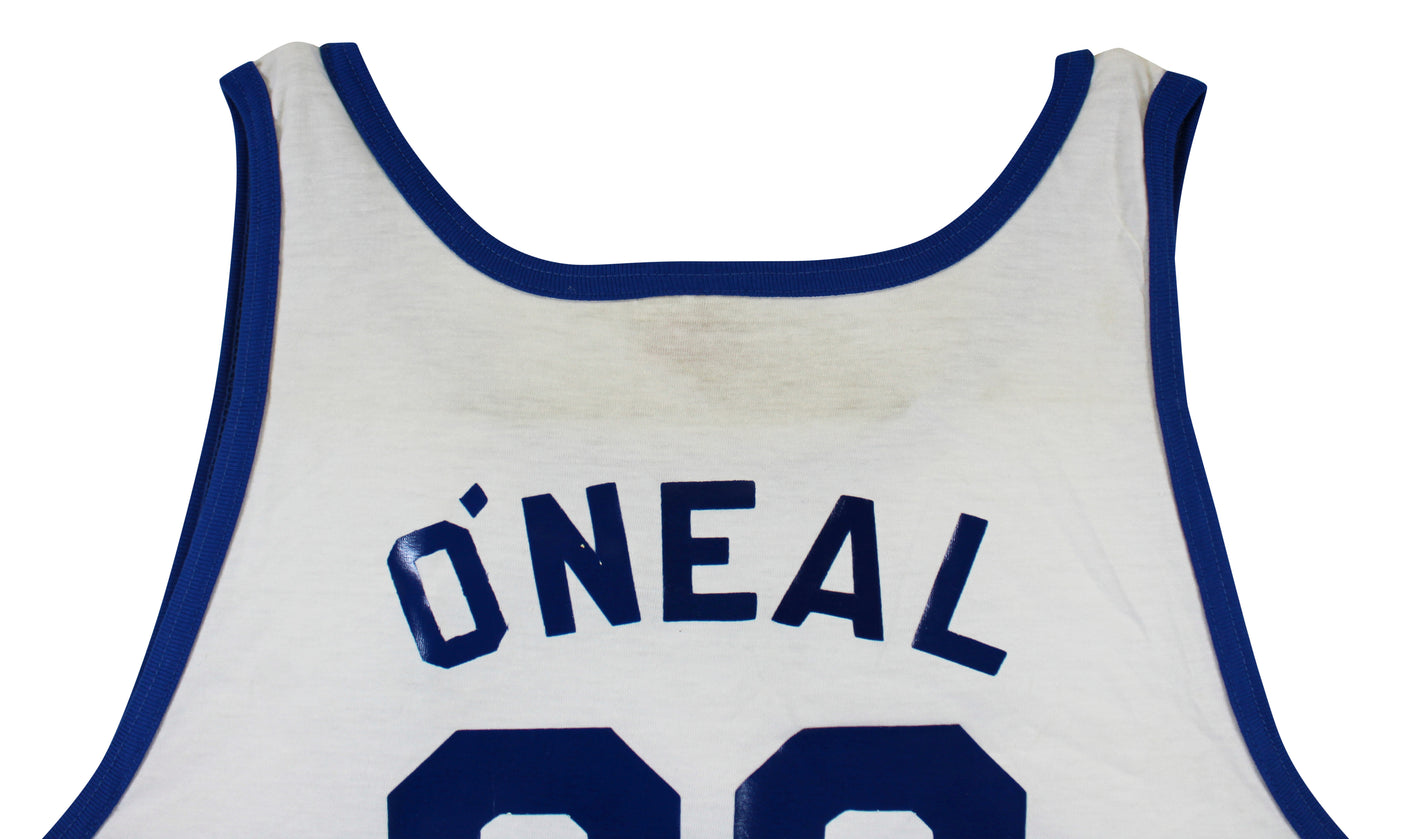 Shaquille O'Neal Game Worn White 1989 High School ASG Gator Athletics Jersey SIA