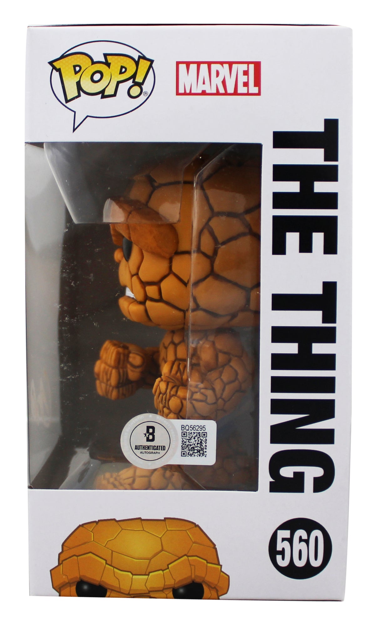 Ebon Moss-Bachrach Fantastic Four Signed #560 Funko Pop Figure BAS #BQ56295