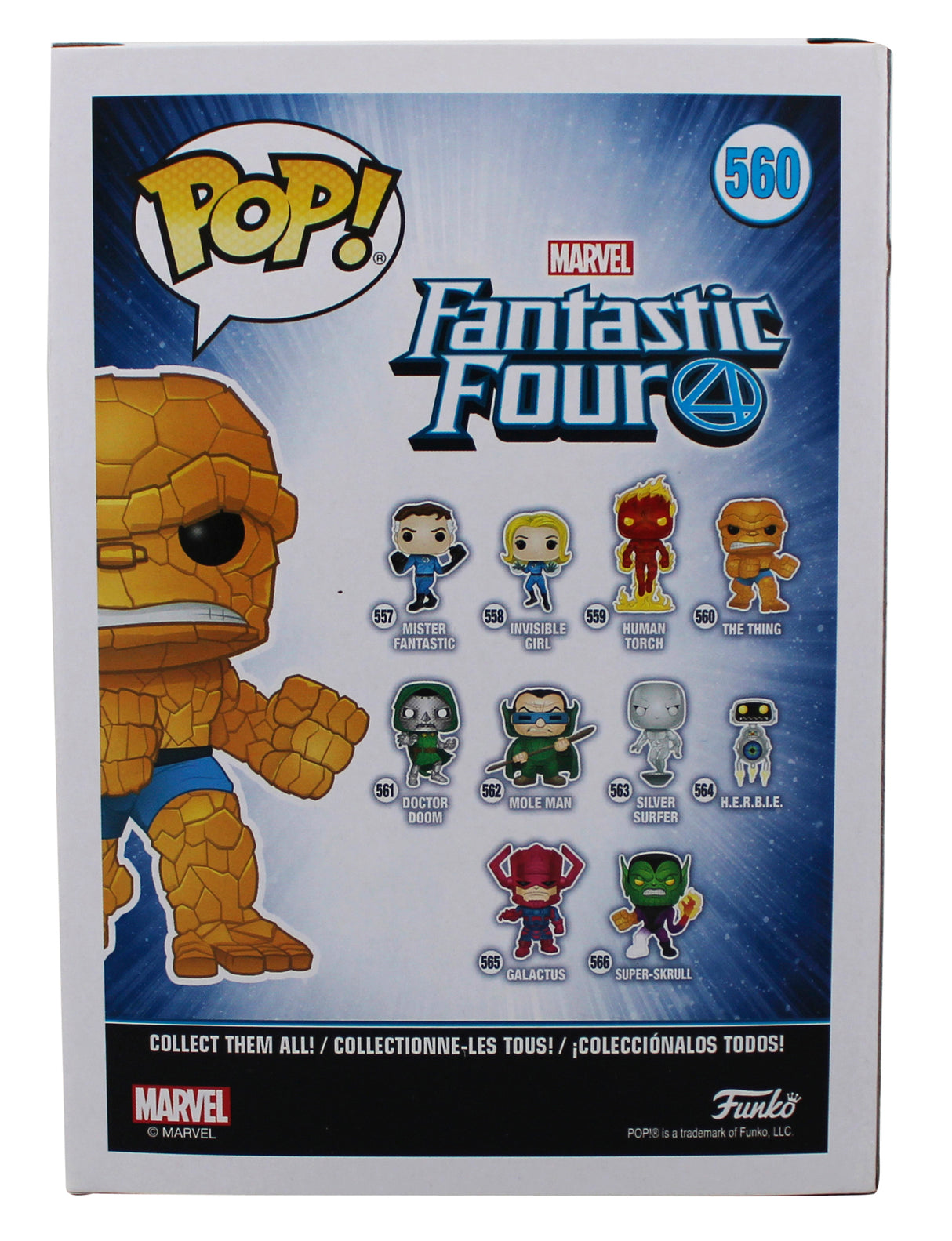 Ebon Moss-Bachrach Fantastic Four Signed #560 Funko Pop Figure BAS #BQ56295