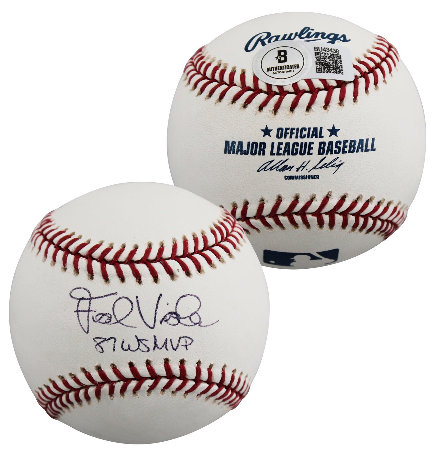 Twins Frank Viola "87 WS MVP" Authentic Signed Selig OML Baseball BAS #BU43438