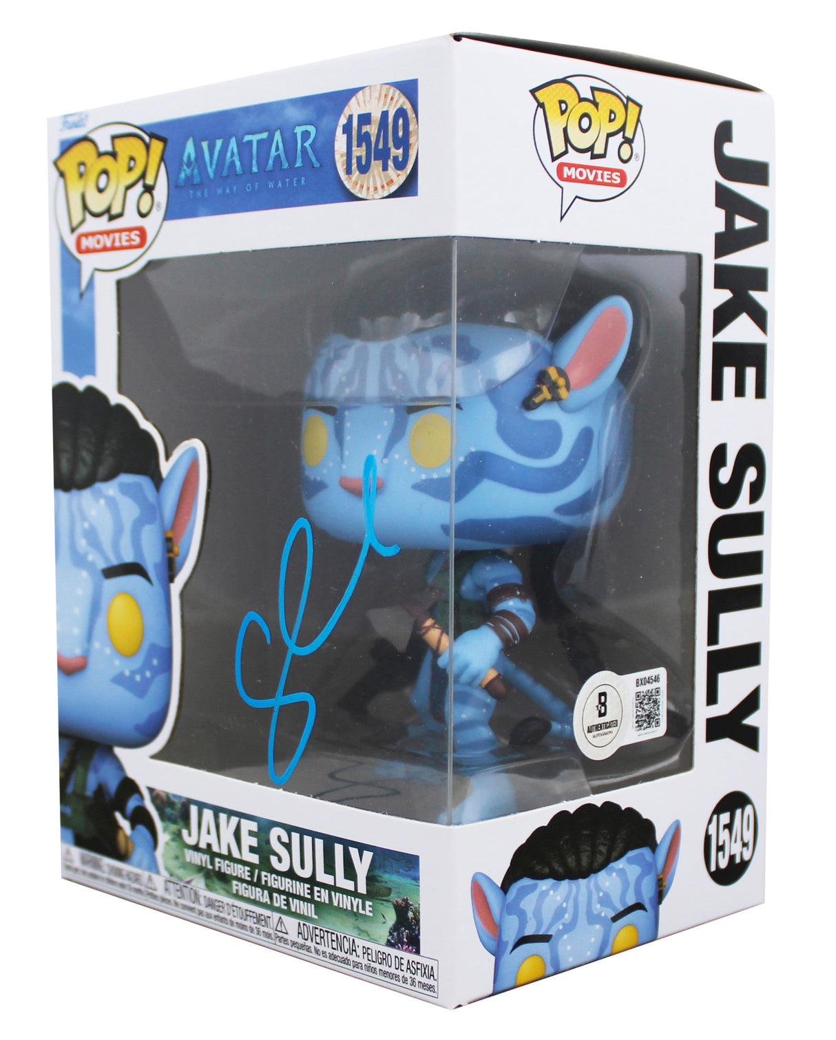 Sam Worthington Avatar Signed Jake Sully #1549 Funko Pop Figure BAS #BX04546