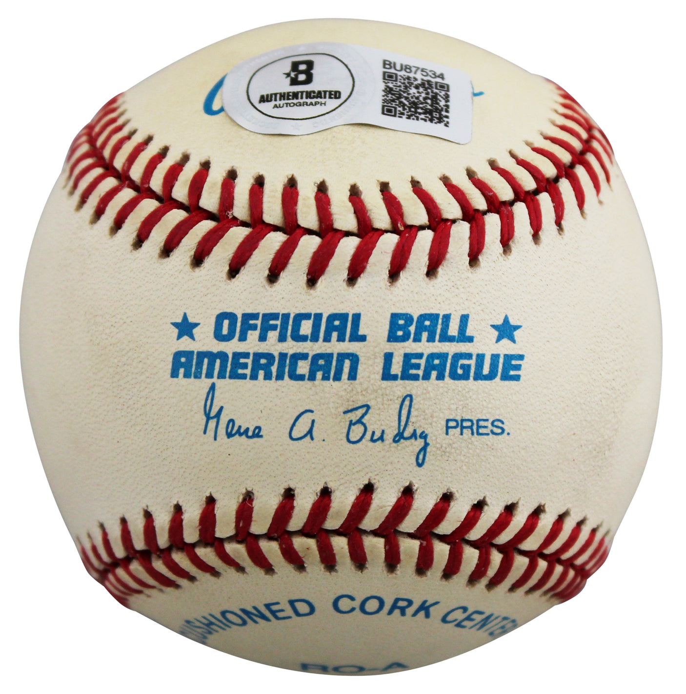 Athletics Jose Canseco "88 MVP" Signed Gene Budig OAL Baseball BAS #BU87534