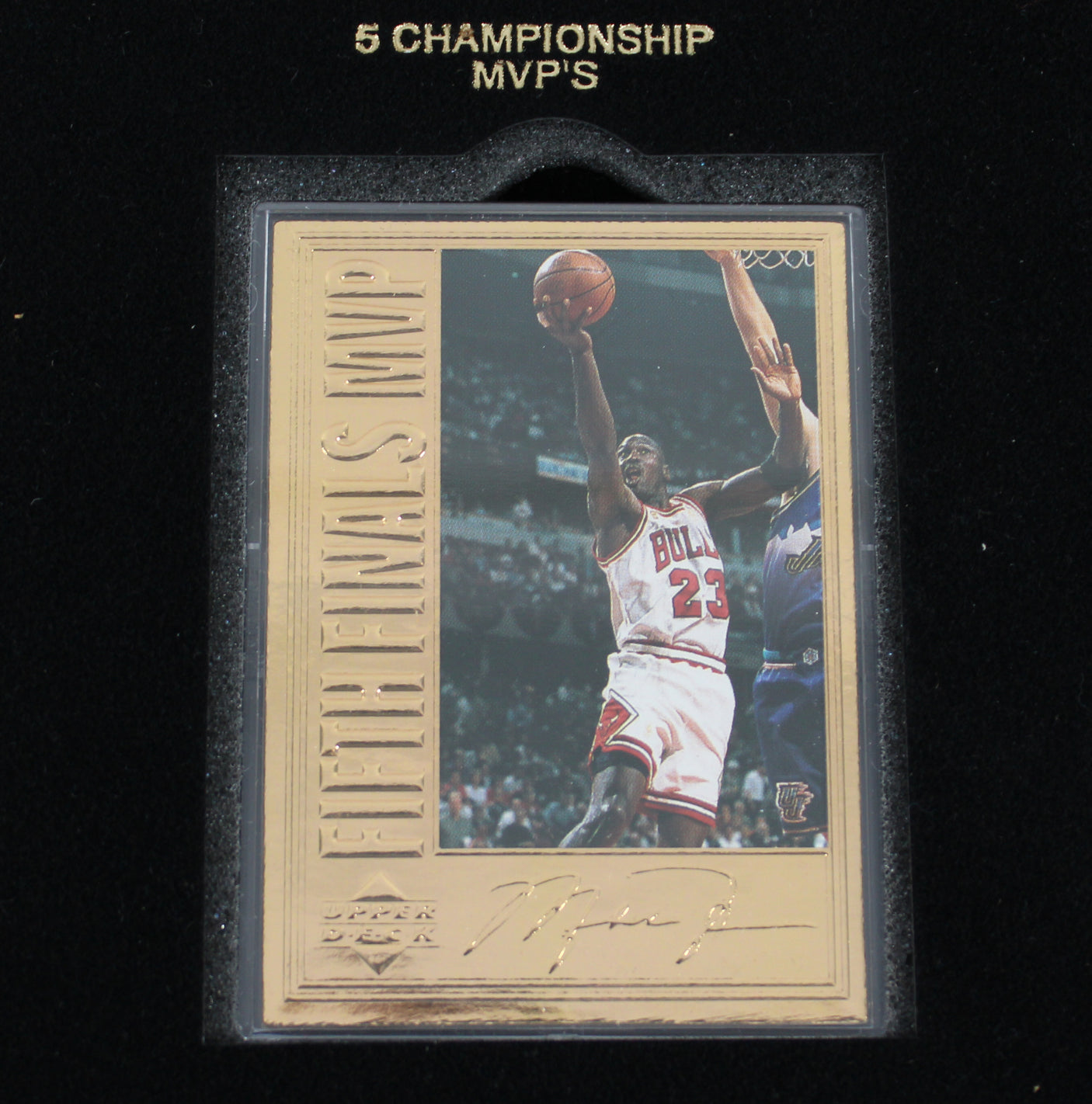 1996 Upper Deck Michael Jordan Career Collection 4 Card Set #'d 10000 22 Kt Gold