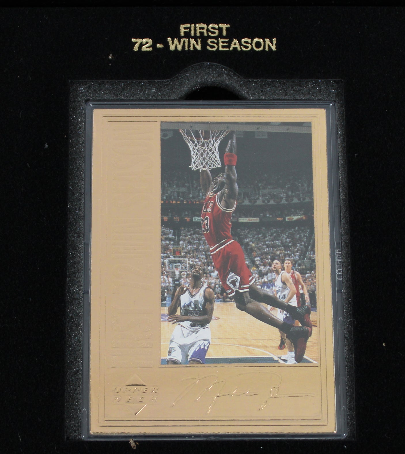 1996 Upper Deck Michael Jordan Career Collection 4 Card Set #'d 10000 22 Kt Gold