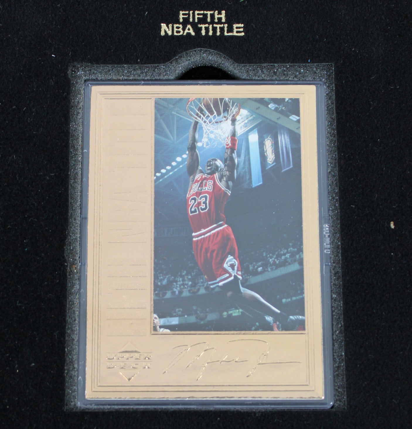 1996 Upper Deck Michael Jordan Career Collection 4 Card Set #'d 10000 22 Kt Gold