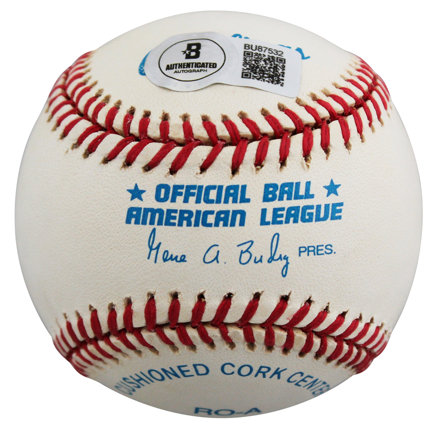 Athletics Jose Canseco "88 MVP" Signed Gene Budig OAL Baseball BAS #BU87532