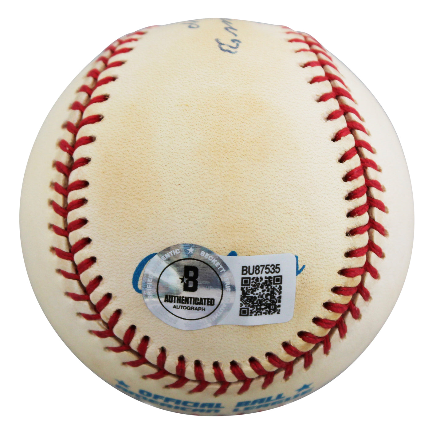 Athletics Jose Canseco "88 MVP" Signed Gene Budig OAL Baseball BAS #BU87535