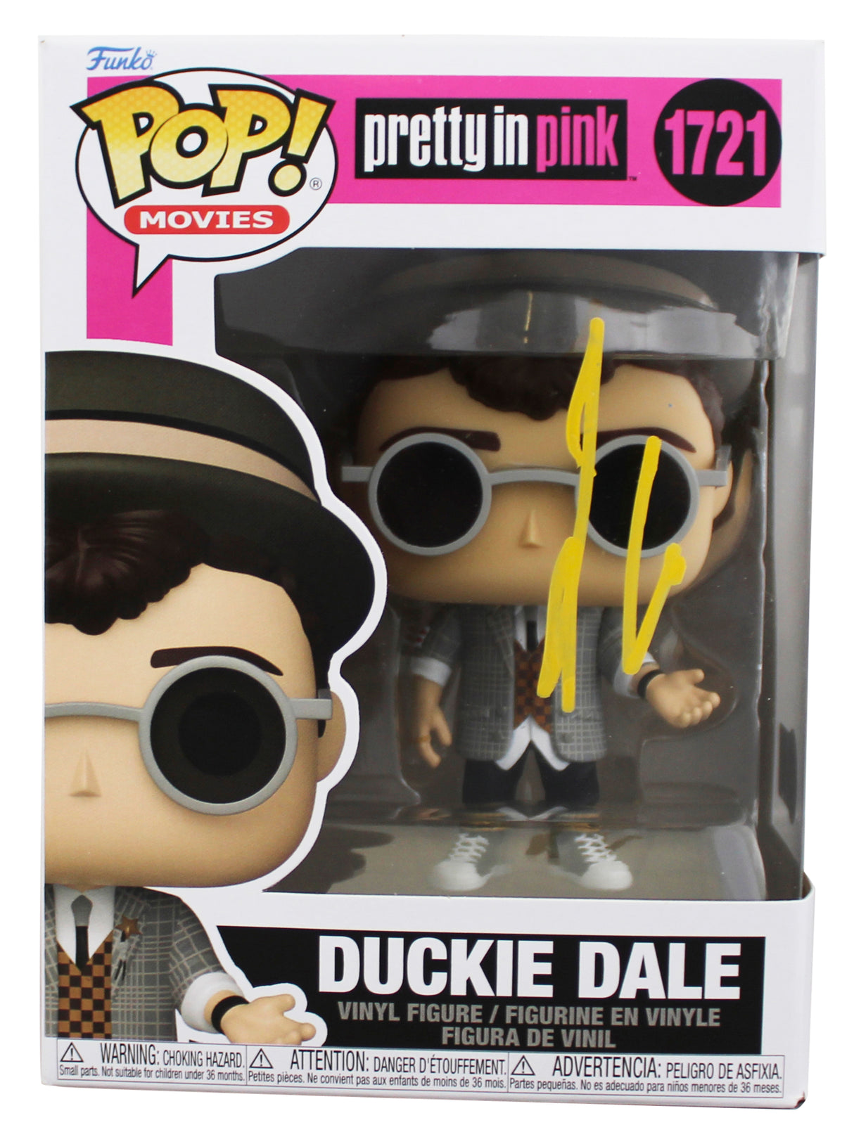 Jon Cryer Pretty in Pink Signed Duckie Dale #1721 Funko Pop Figure BAS #BT61248