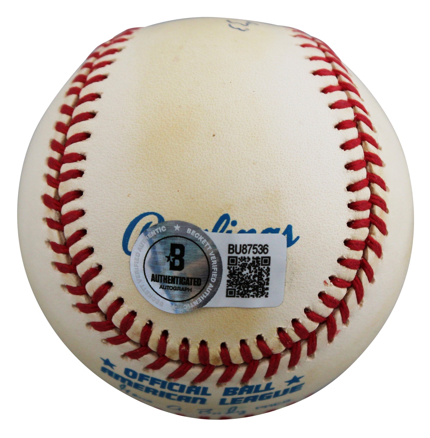 Athletics Jose Canseco "88 MVP" Signed Gene Budig OAL Baseball BAS #BU87536