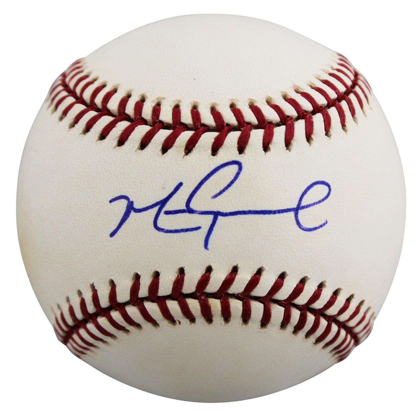 D-Backs Mark Grace Authentic Signed 2001 WS Logo OML Baseball BAS #BU87490