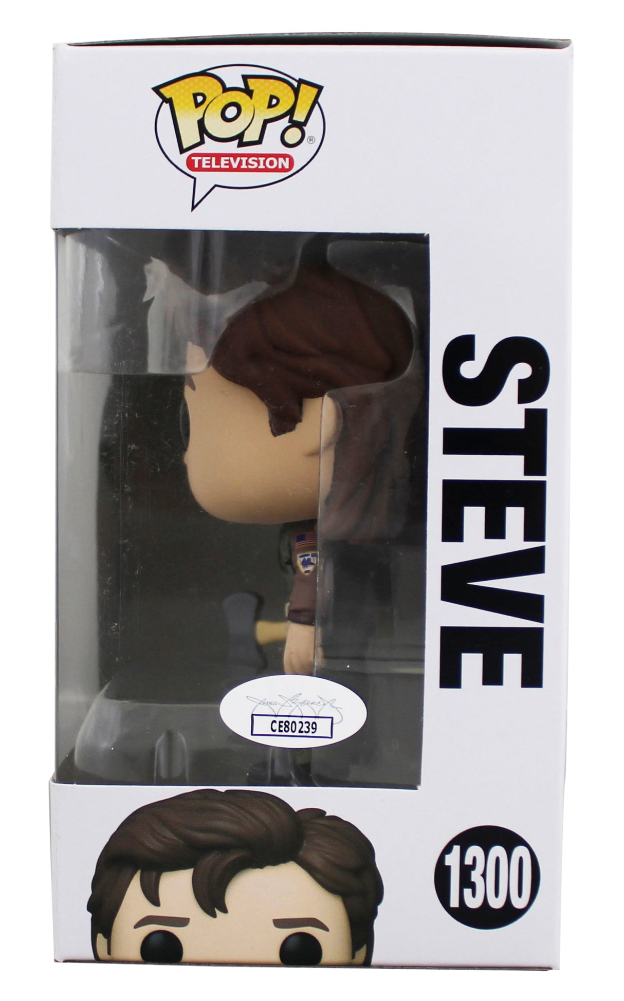 Joe Keery Stranger Things Signed Steve #1300 Funko Pop Vinyl Figure JSA #CE80239