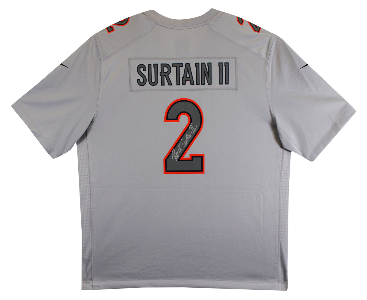 Broncos Patrick Surtain II Signed Gray Nike Game Jersey BAS Witnessed #4W209508