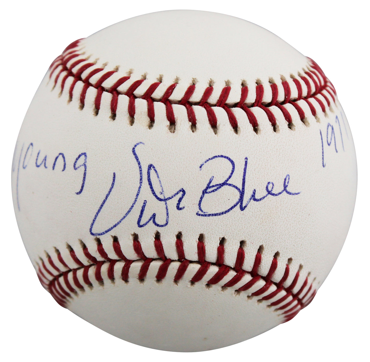 Athletics Vida Blue "71 Cy Young, 71 MVP" Signed OAL Baseball BAS #BU43403