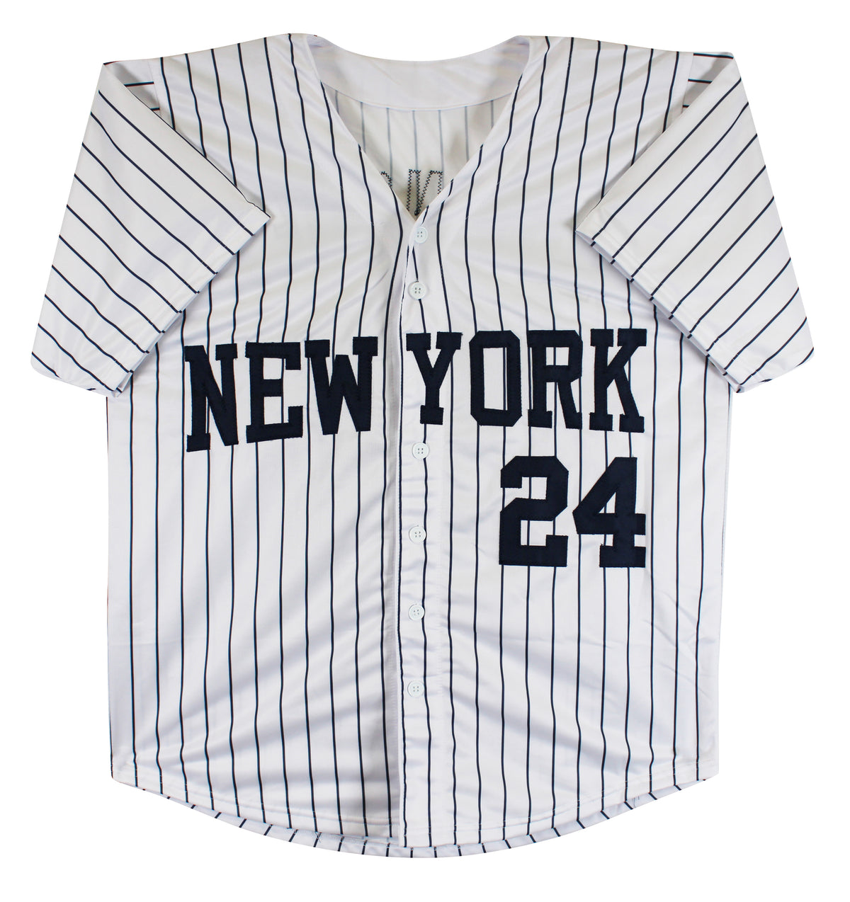 Jasson Dominguez Authentic Signed White Pinstripe Pro Style Jersey BAS
