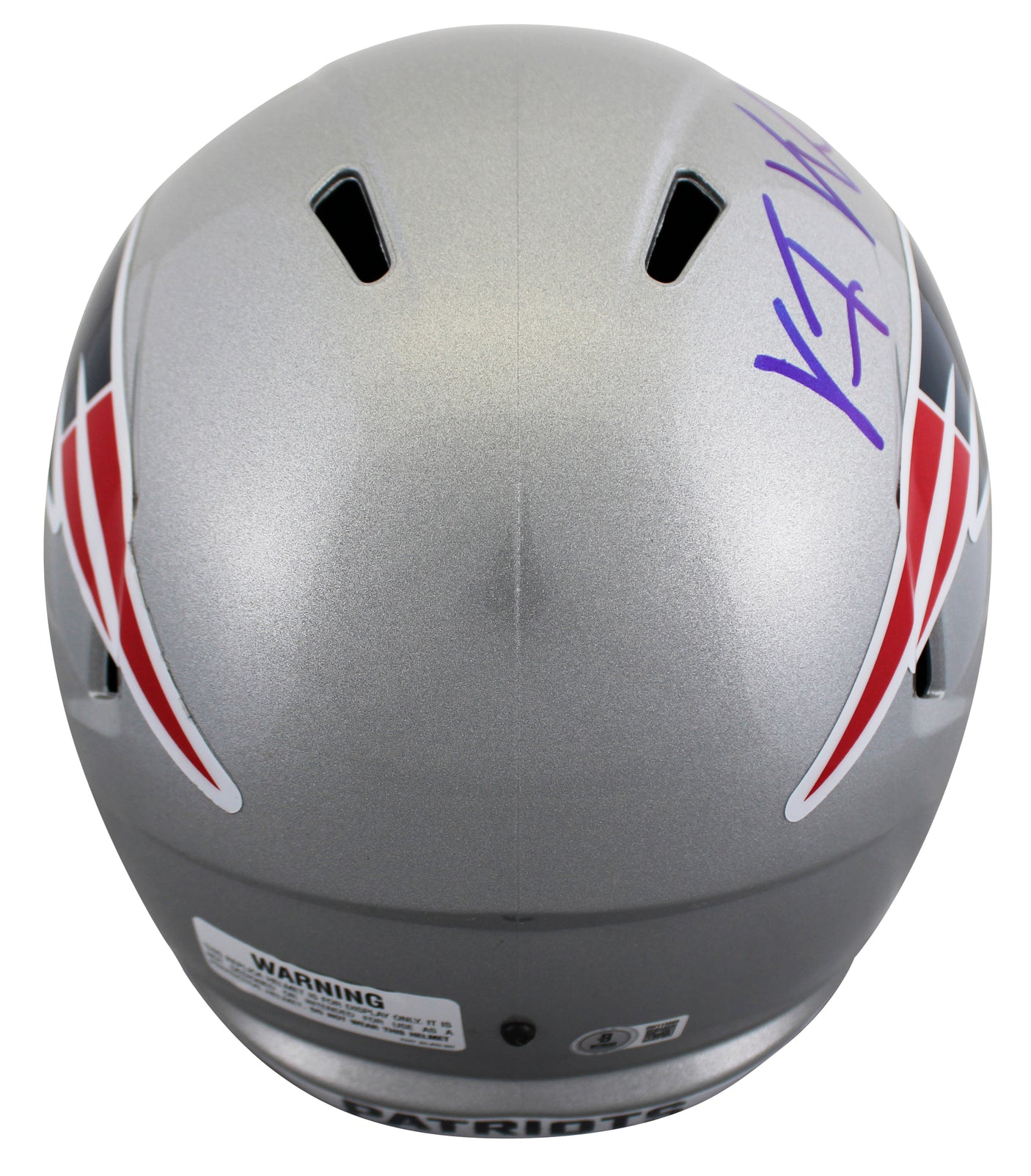 Patriots Vince Wilfork Authentic Signed Full Size Speed Rep Helmet BAS Witnessed