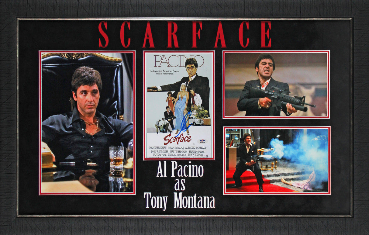 Al Pacino Scarface Authentic Signed 8x10 Framed Photo PSA/DNA #AQ49181