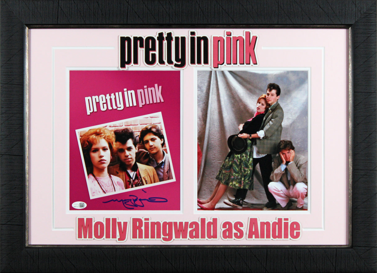 Molly Ringwold Pretty in Pink Signed 8x10 Framed Photo JSA Witness #WB801052