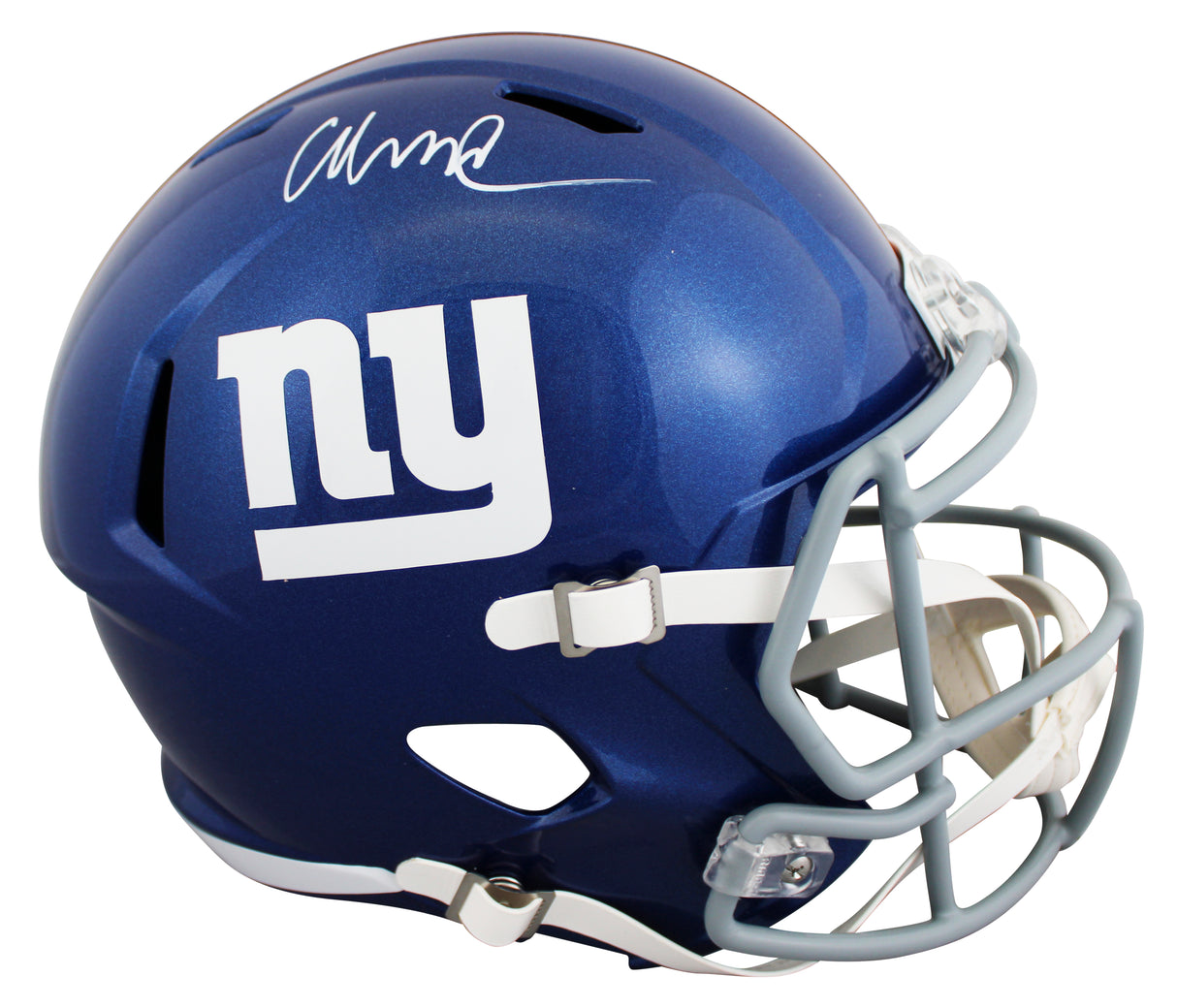 Giants Abdul Carter Authentic Signed Full Size Speed Rep Helmet BAS Witnessed