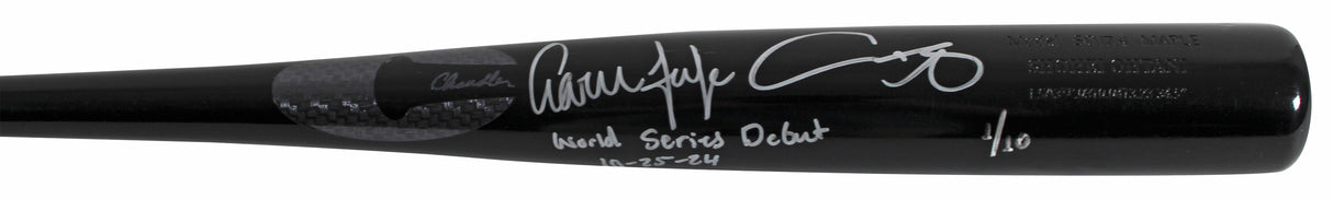 Shohei Ohtani & Aaron Judge "WS Debut" Signed Chandler Bat LE #1/10 MLB Fanatics