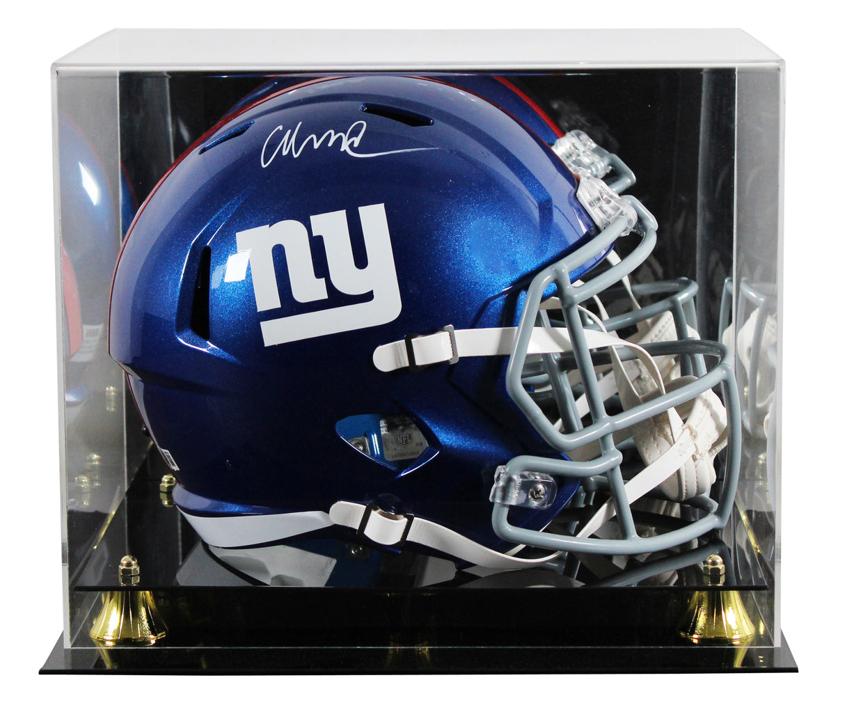 Giants Abdul Carter Signed Full Size Speed Rep Helmet W/ Case BAS Witnessed