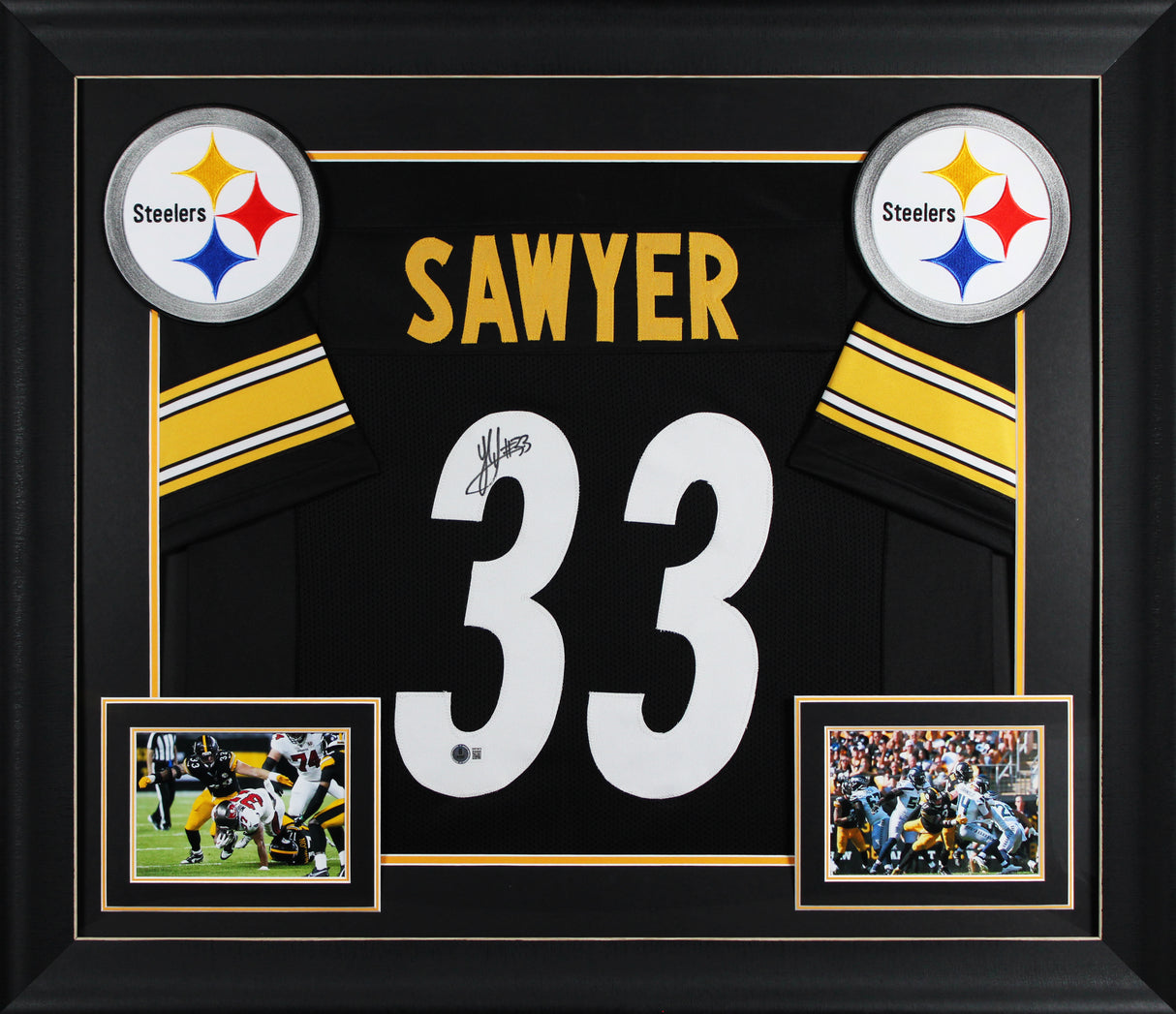 Jack Sawyer Authentic Signed Black Pro Style Framed Jersey BAS Witnessed