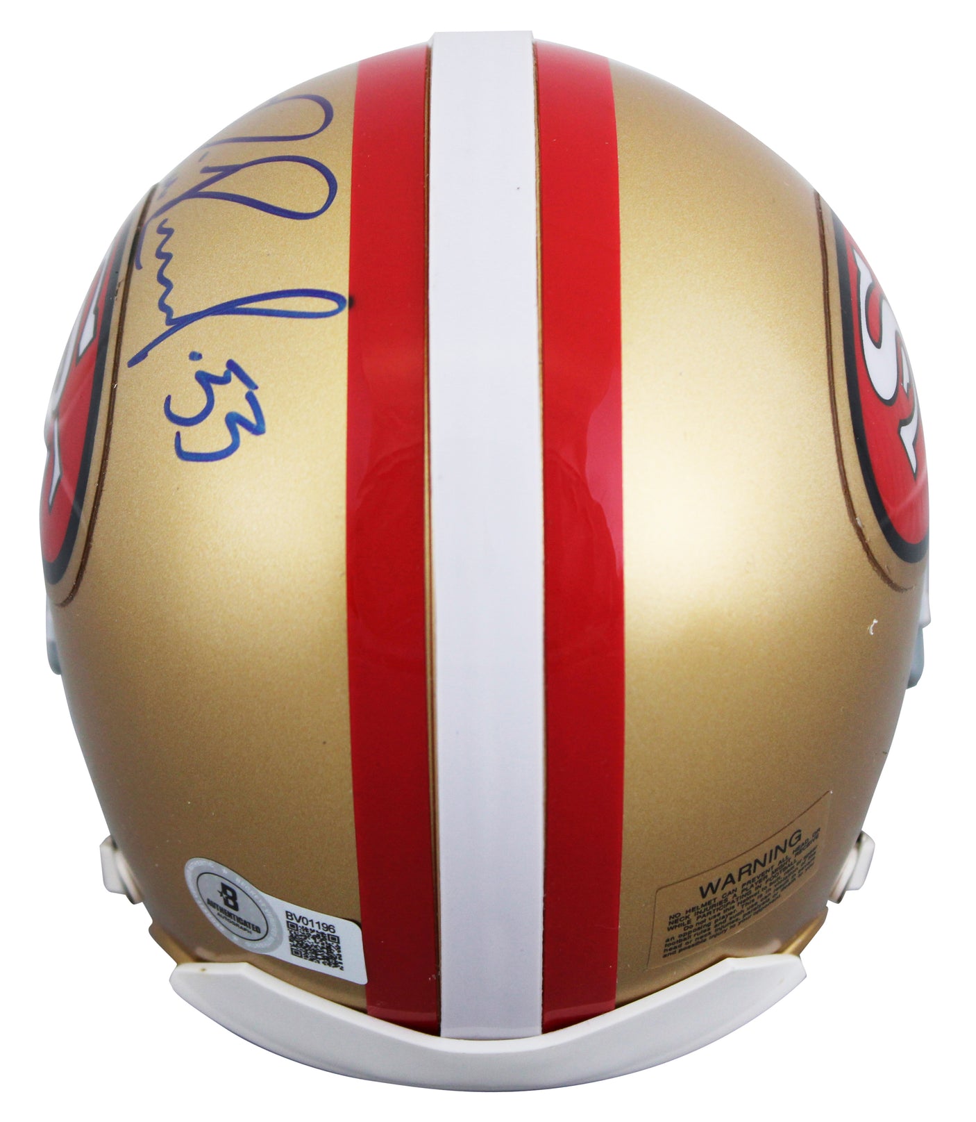 49ers Bill Romanowski Authentic Signed VSR4 Rep Mini Helmet BAS #BV01196