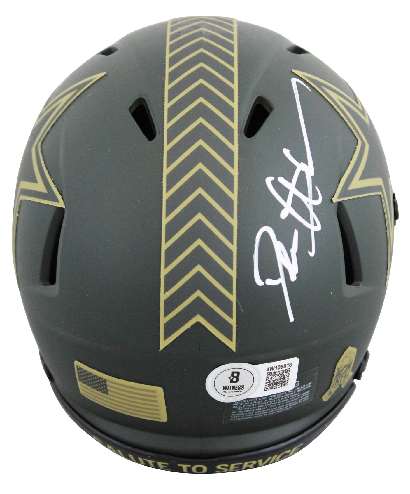 Cowboys Deion Sanders Signed STS IV Speed Mini Helmet BAS Witnessed #4W108516