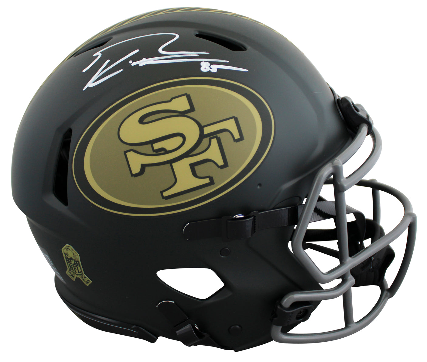 49ers George Kittle Signed STS IV Full Size Speed Proline Helmet BAS Witnessed
