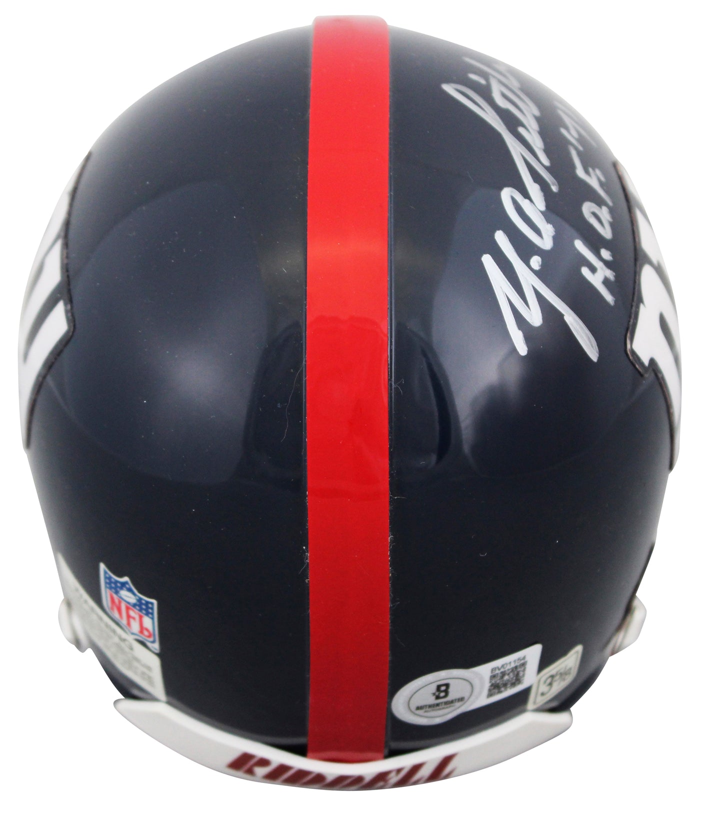 Giants Y.A. Tittle "HOF 71" Authentic Signed VSR4 Rep Mini Helmet BAS