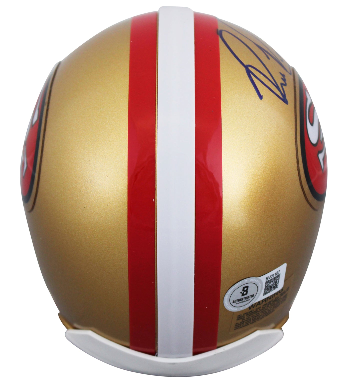 49ers Bill Romanowski Authentic Signed VSR4 Rep Mini Helmet W/ Case BAS