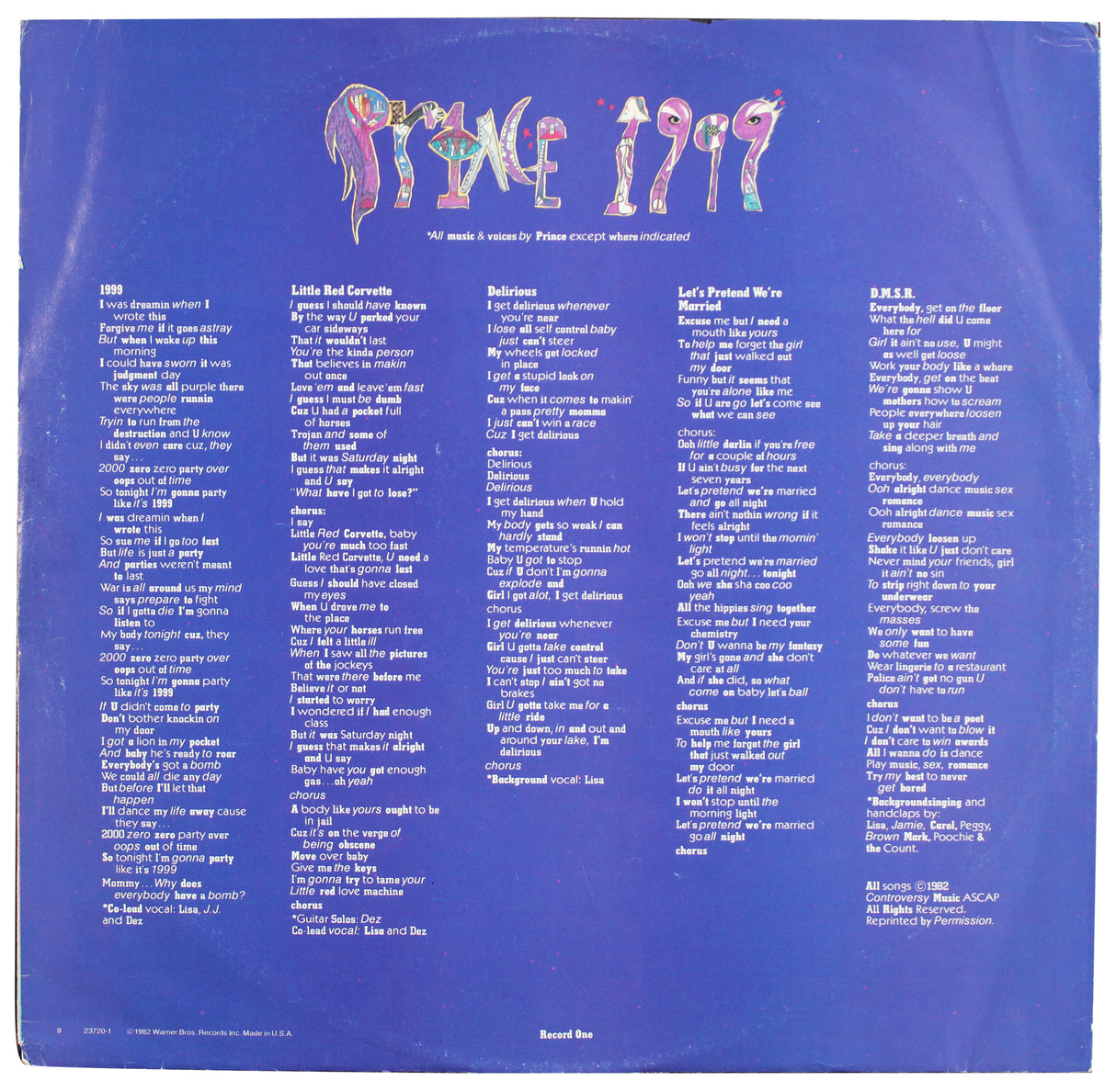 Prince Love God Authentic Signed 1999 Album Sleeve w/ Vinyl JSA #ZZ43130