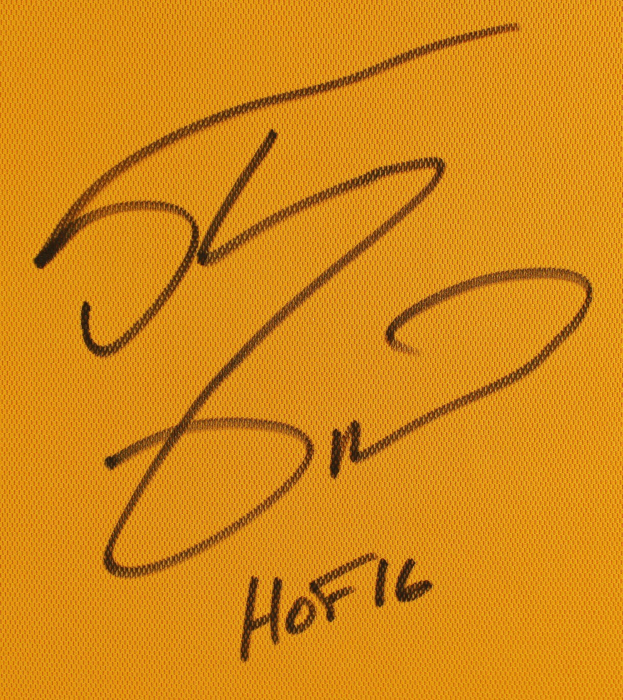 Shaquille O'Neal "HOF" Signed Yellow M&N 99-00 HWC Authentic Framed Jersey BAS W