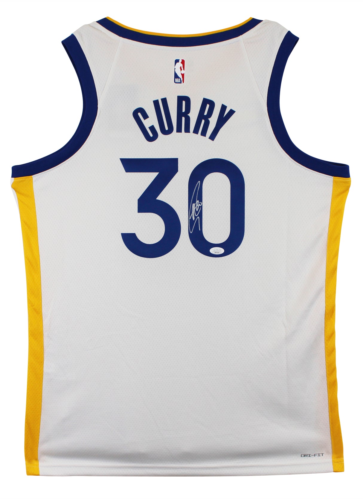 Warriors Stephen Curry Signed White Nike Association Edition Swingman Jersey JSA