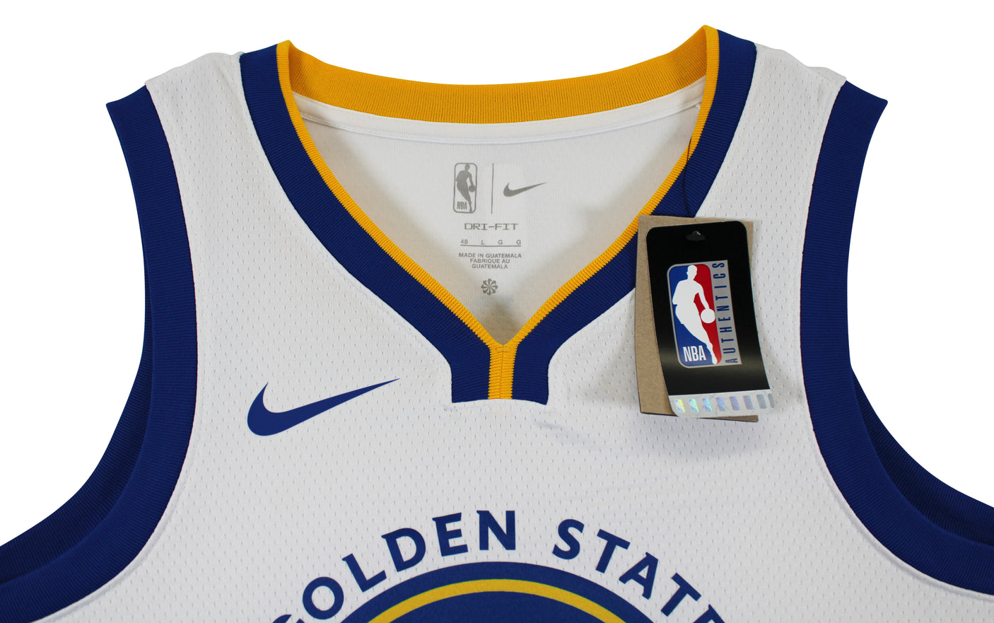 Warriors Stephen Curry Signed White Nike Association Edition Swingman Jersey JSA
