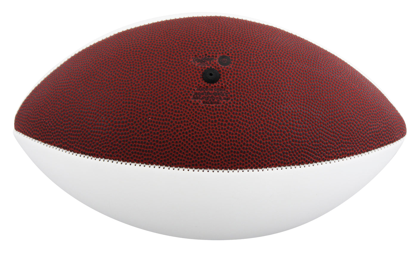 Miami Ray Lewis Signed Rawlings White Panel Logo Football W/ Case BAS Witnessed