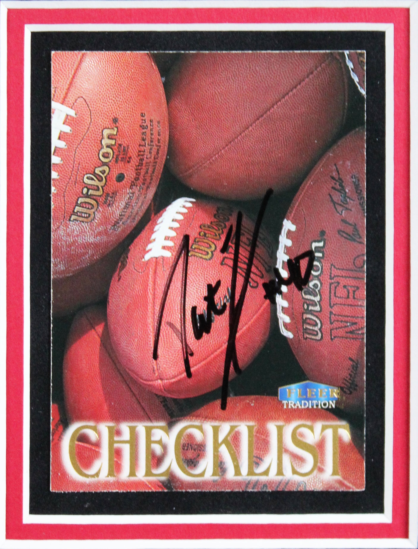 Cardinals Pat Tillman Signed 1998 Fleer Tradition #250 Framed Display JSA LOA