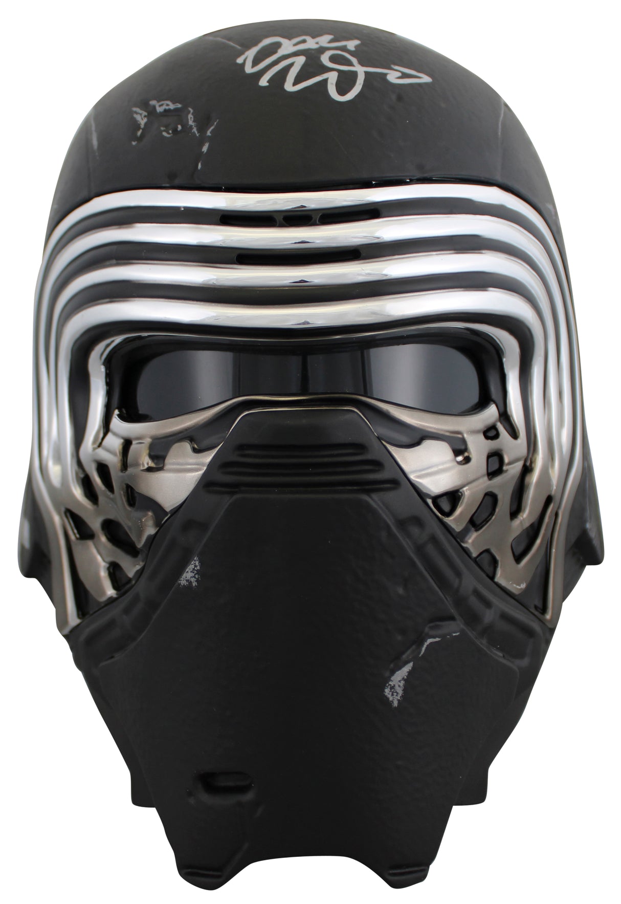 Star Wars (13) Driver, Herring, Towersey, Rose Signed Kylo Ren FS Helmet BAS