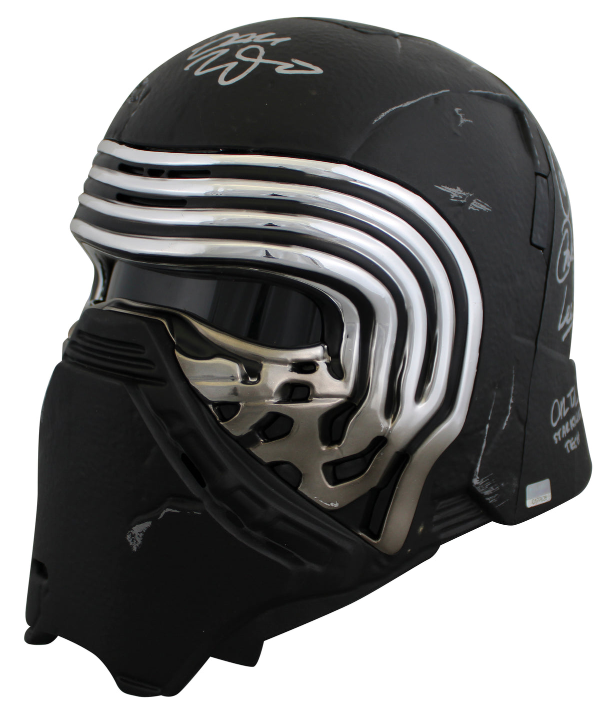 Star Wars (13) Driver, Herring, Towersey, Rose Signed Kylo Ren FS Helmet BAS
